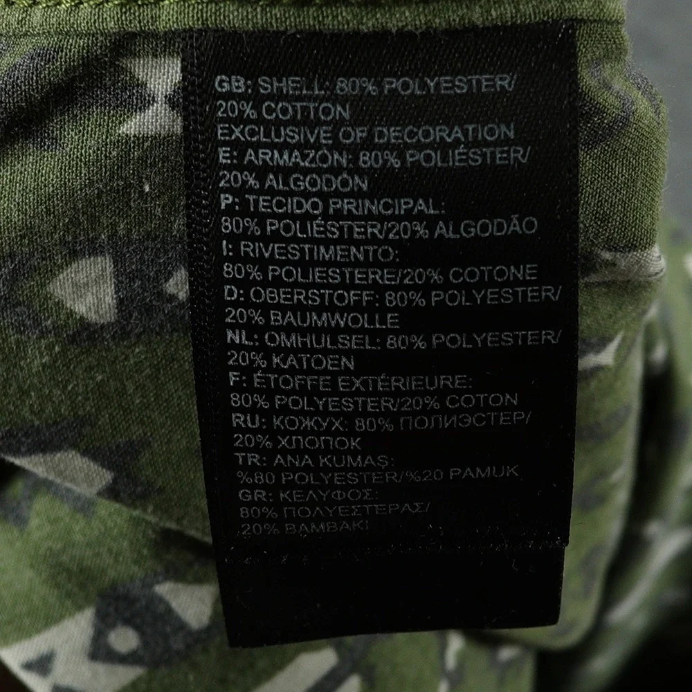 The North Face Shirt Mens XXL Green Geometric Arrow Print Short Sleeve Button Up
